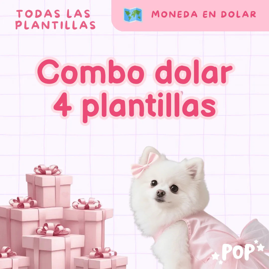 Plantillas de ahorro - Modo dolar - combo