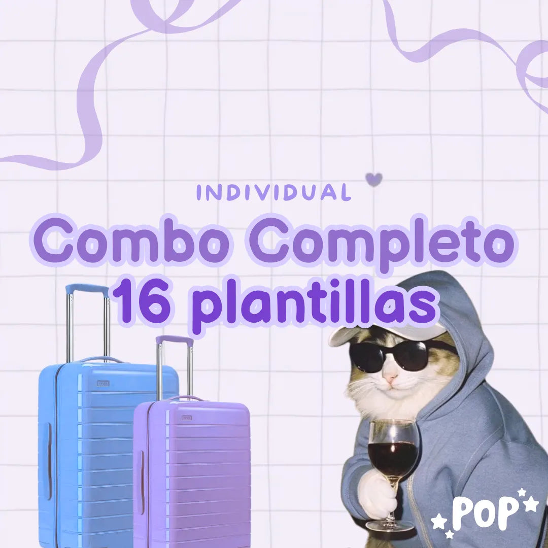 Combo completo de 16 plantillas de ahorro individuales para imprimir
