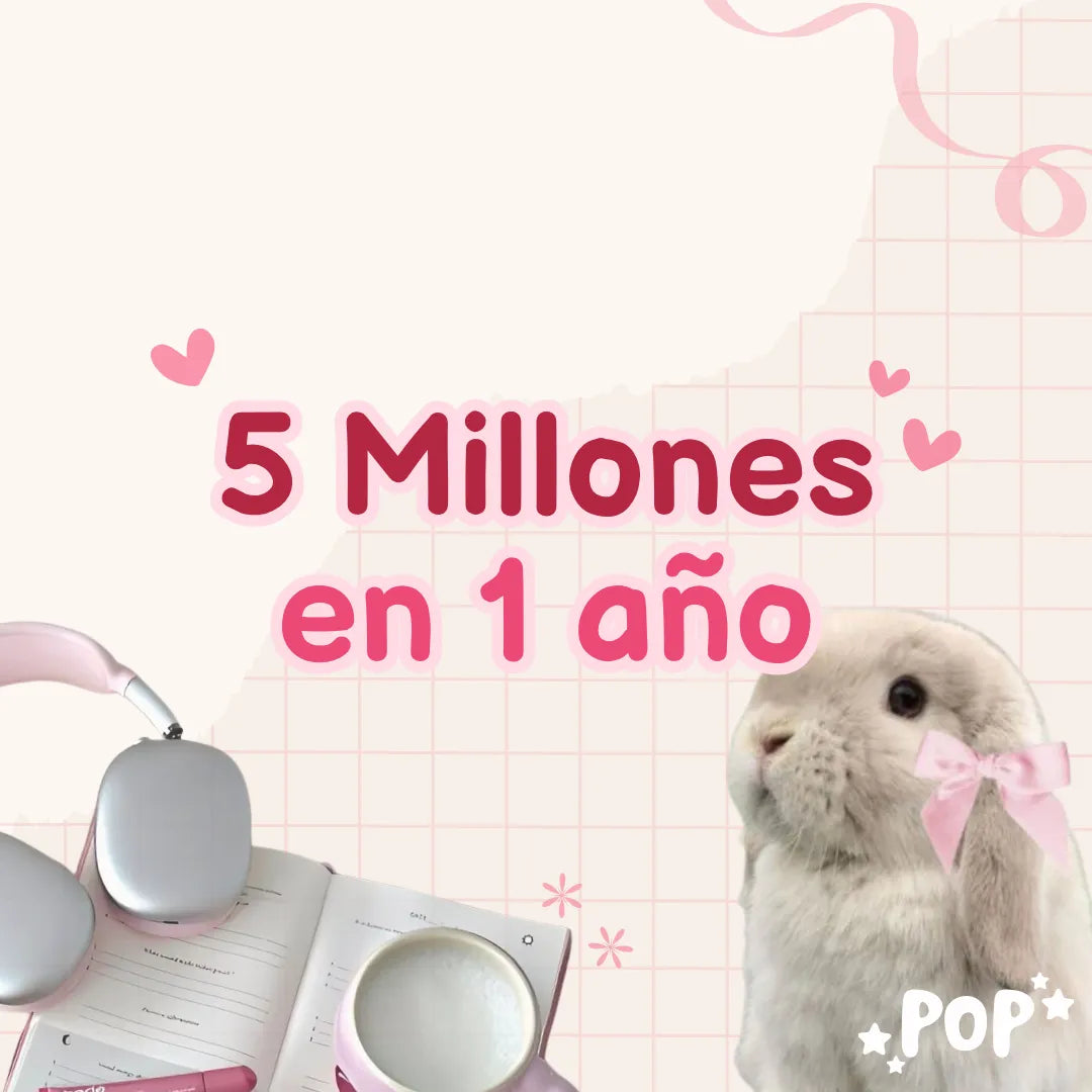 Plantilla de ahorro de 5 millones de pesos colombianos en 1 año - Plantillas Pop