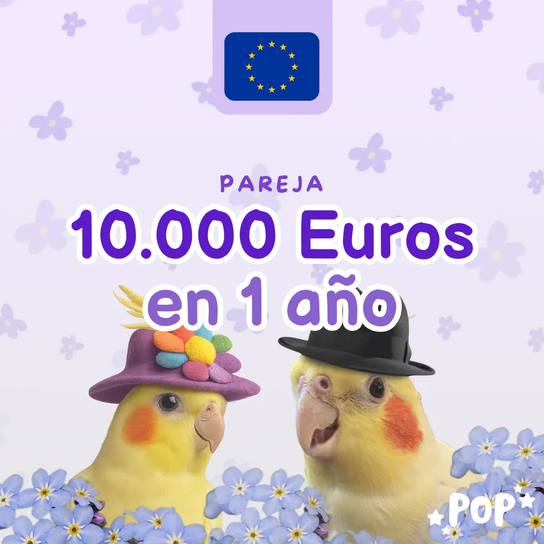 Plantilla de ahorro en pareja de 10.000 euros en 1 año para imprimir